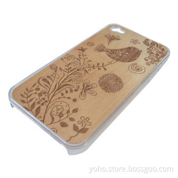 New Design Wood Case, Suitable for iPhone 4/4S, Customized Logos Accepted